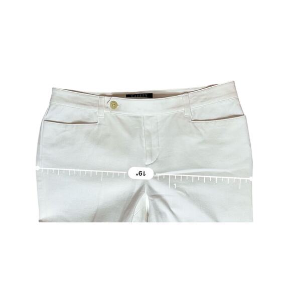Ralph Lauren Adelle Stretch Petites Dress Pants Trousers White 8P Highly Rated - Picture 5 of 11